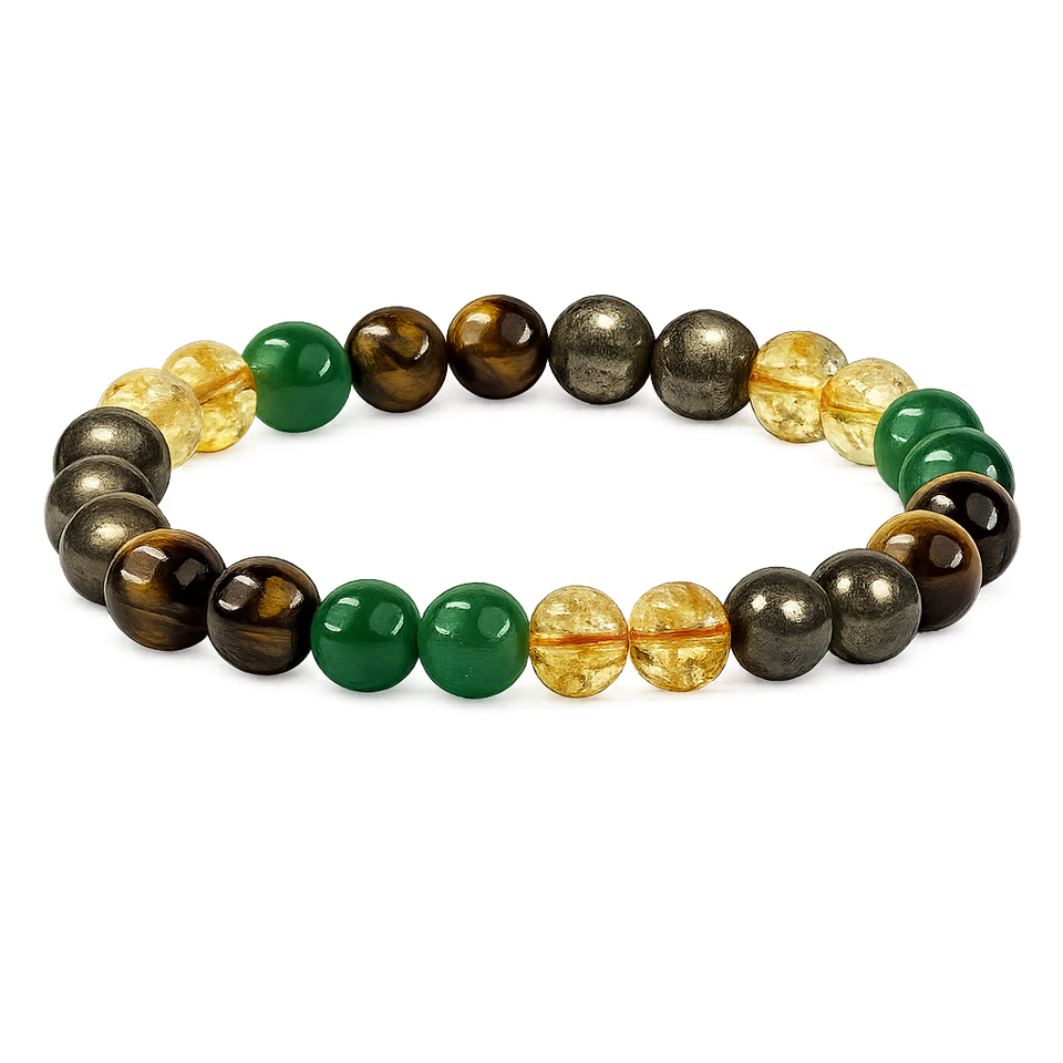 Golden Pyrite Bead Bracelet - Image 4