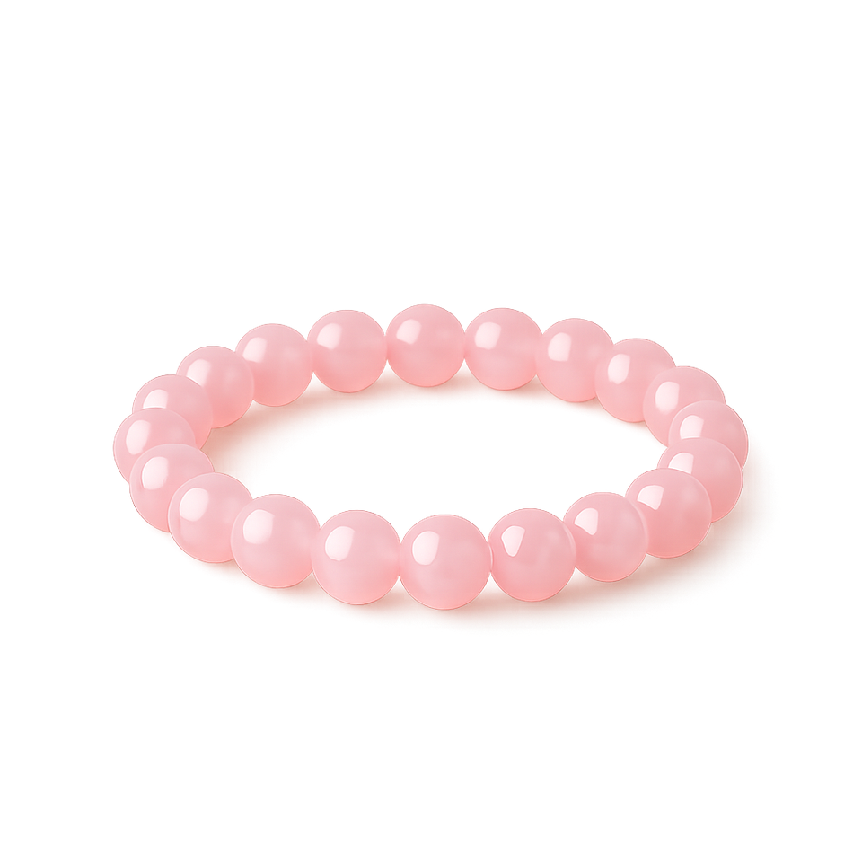 Rose quartz beaded bracelet - Image 4