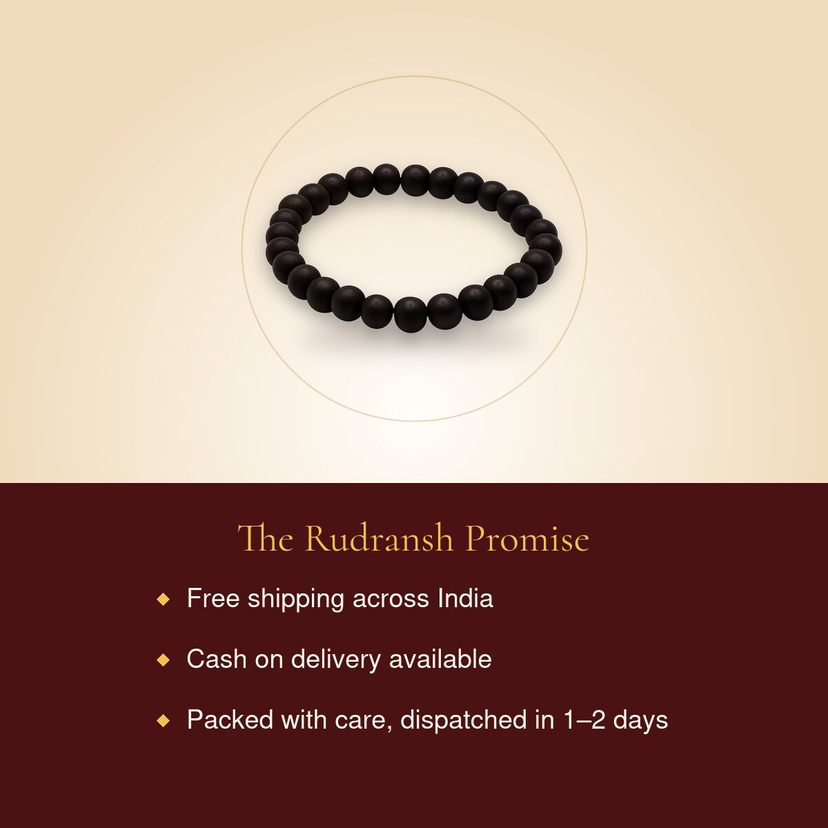 Karungali Bracelet – free shipping, cash on delivery
