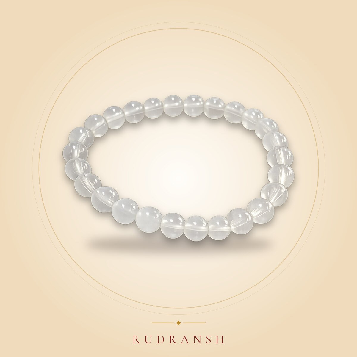 Milky Moonstone Beaded Bracelet