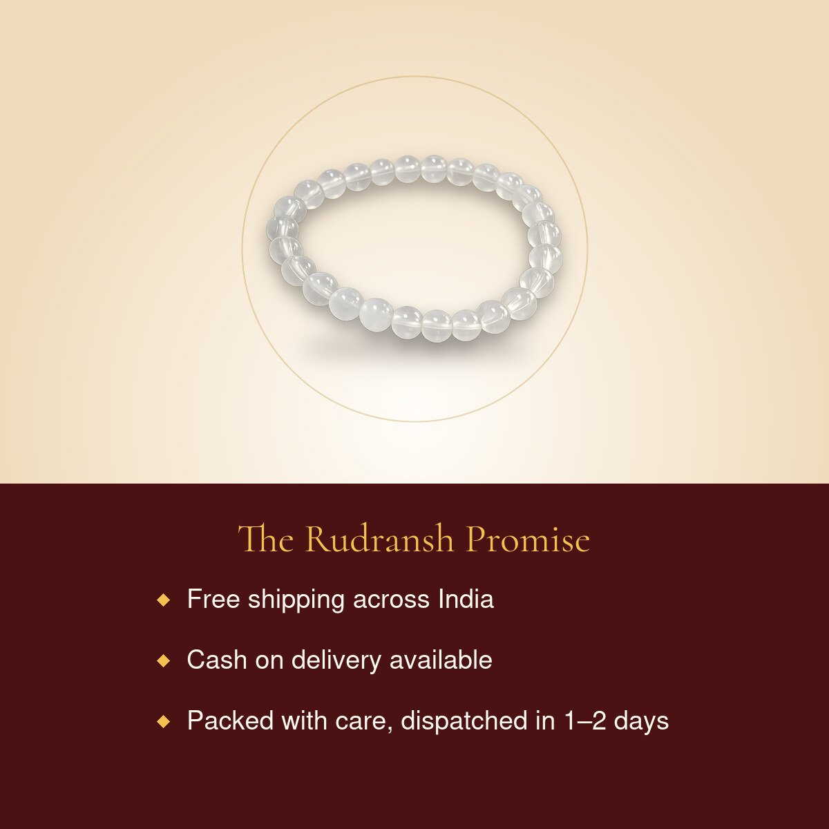 Milky Moonstone Beaded Bracelet – free shipping, cash on delivery