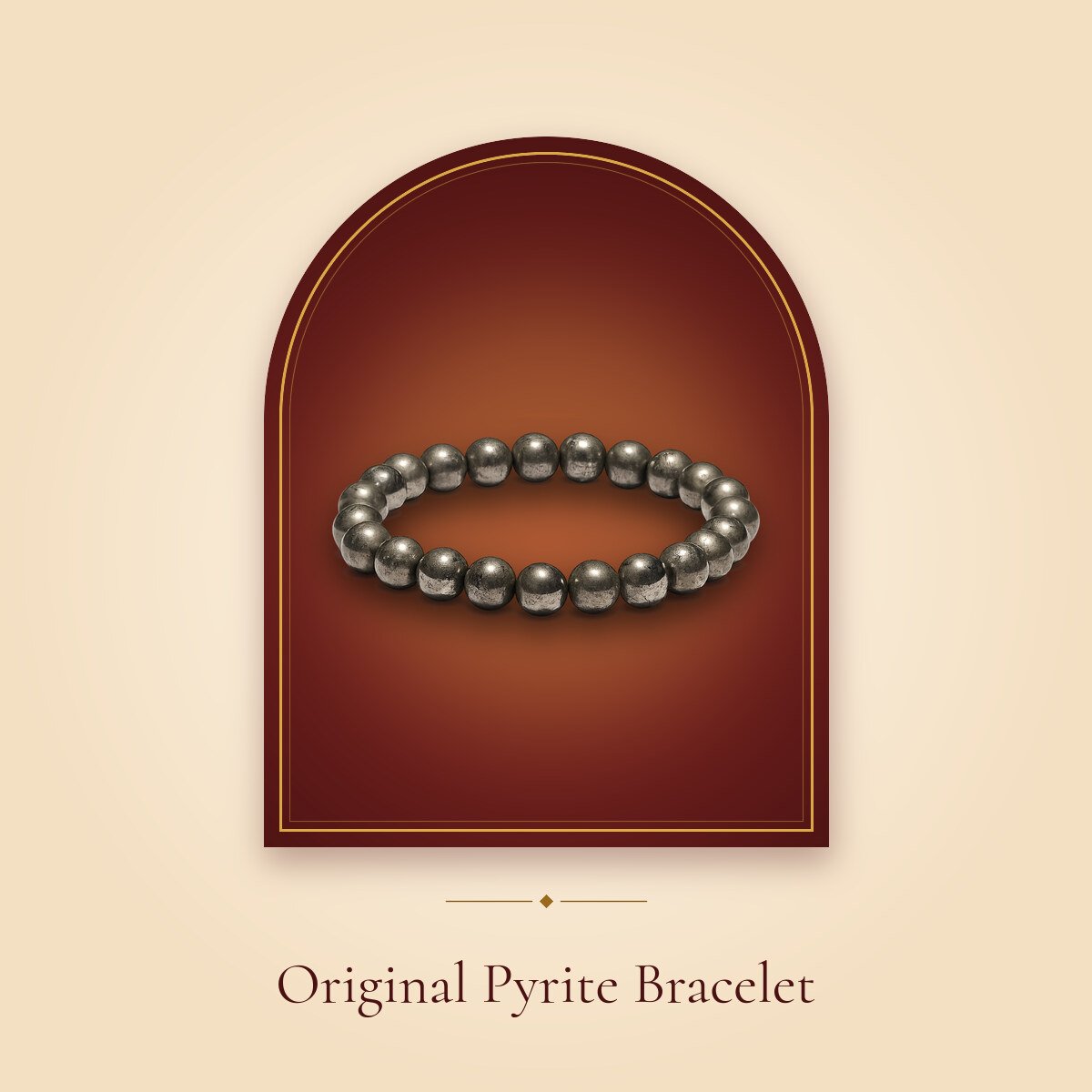 Original Pyrite Bracelet – shown in a temple arch