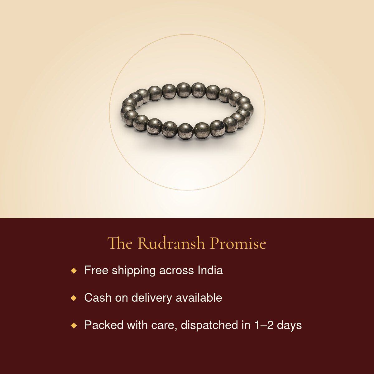Original Pyrite Bracelet – free shipping, cash on delivery