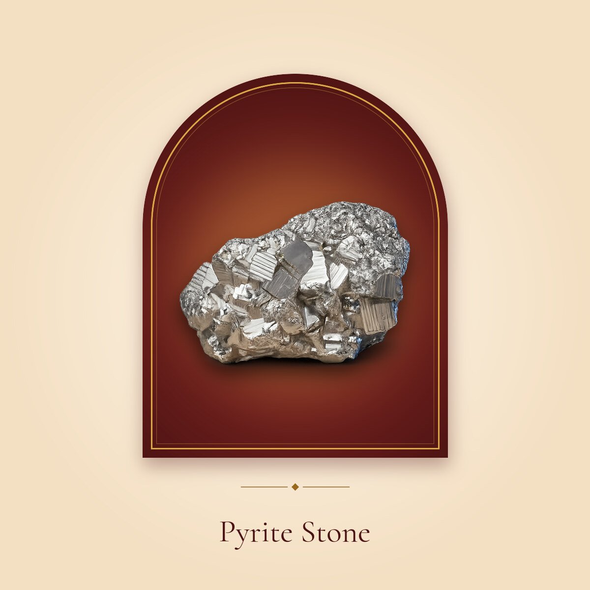 Pyrite Stone – shown in a temple arch