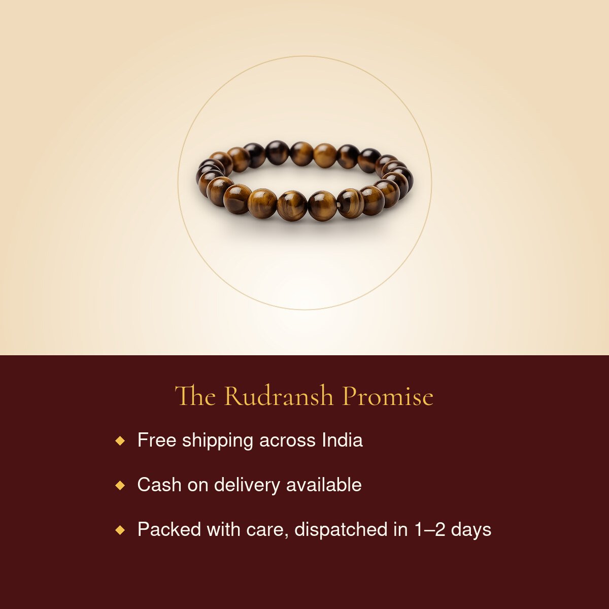Tiger Eye Stone Bracelet – free shipping, cash on delivery